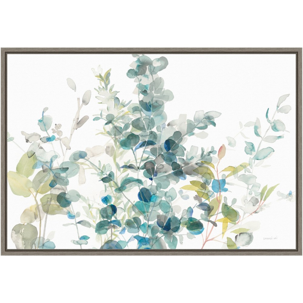 Amanti Art Eucalyptus I White Crop by Danhui