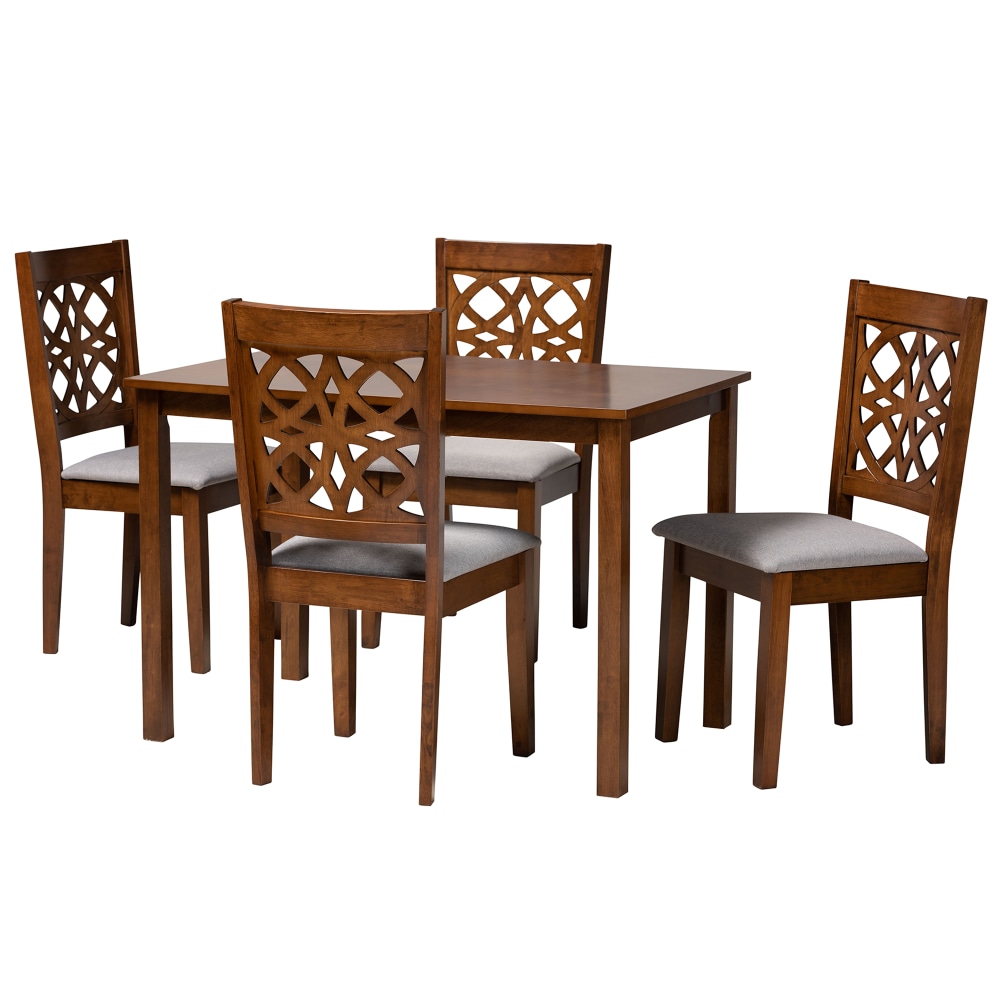 Baxton Studio Abigail Modern 5-Piece Dining Set, 29-3/16”H