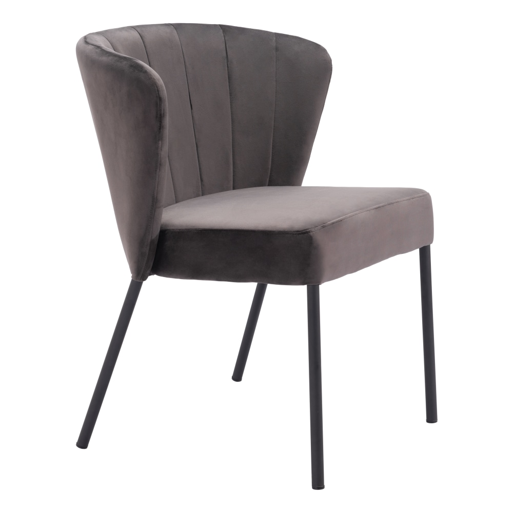 Zuo Aimee Dining Chairs, Gray, Set Of 2