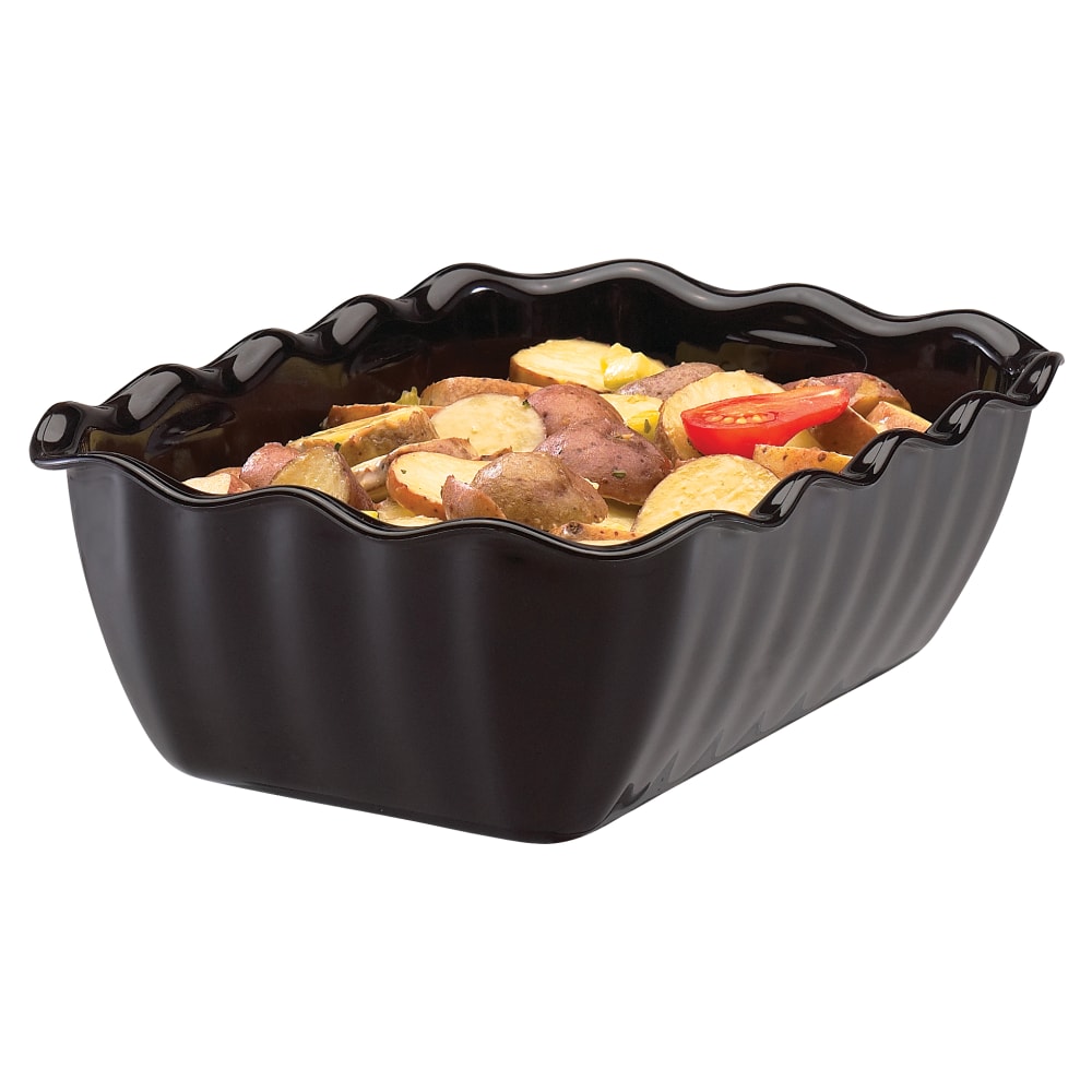 Cambro Plastic Deli Crocks, 2.2 Qt, Black, Pack
