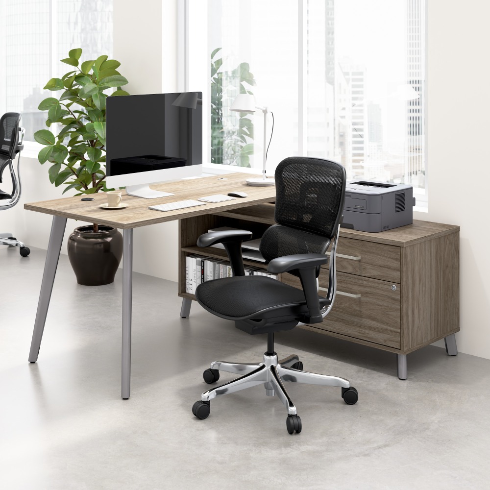 WorkPro® Motiva 60"W Modern Corner Desk With Drawers