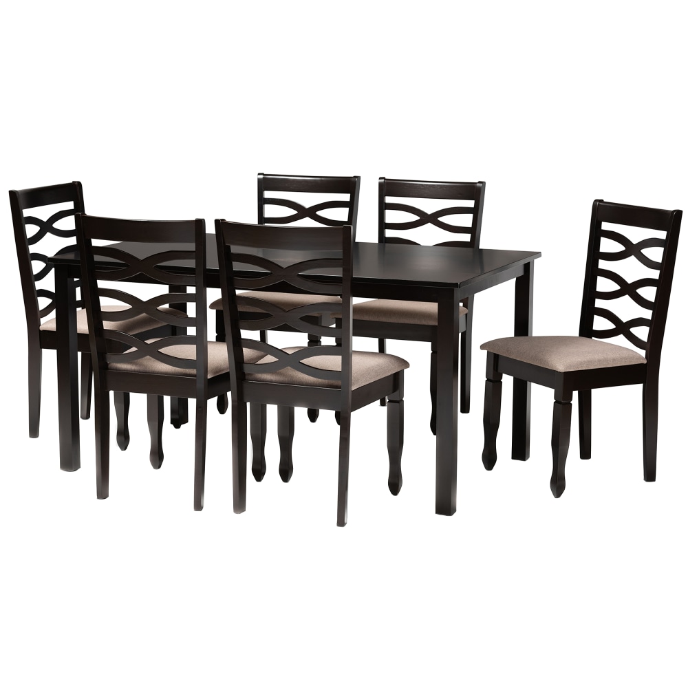 Baxton Studio Lanier Dining Set, 29-3/16"H x 59-1/16”W