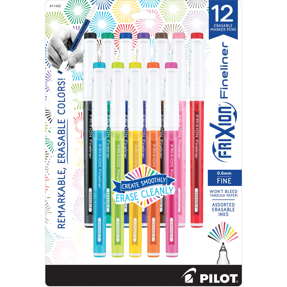 FriXion Fineliner Erasable Marker Pens - 0.6 mm
