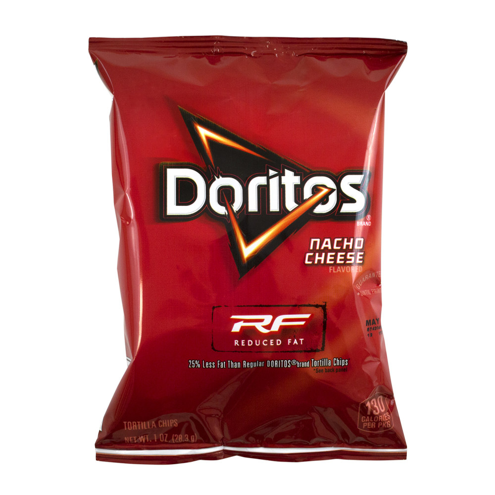 Doritos Reduced Fat Nacho Cheese Chips, 1 Oz,