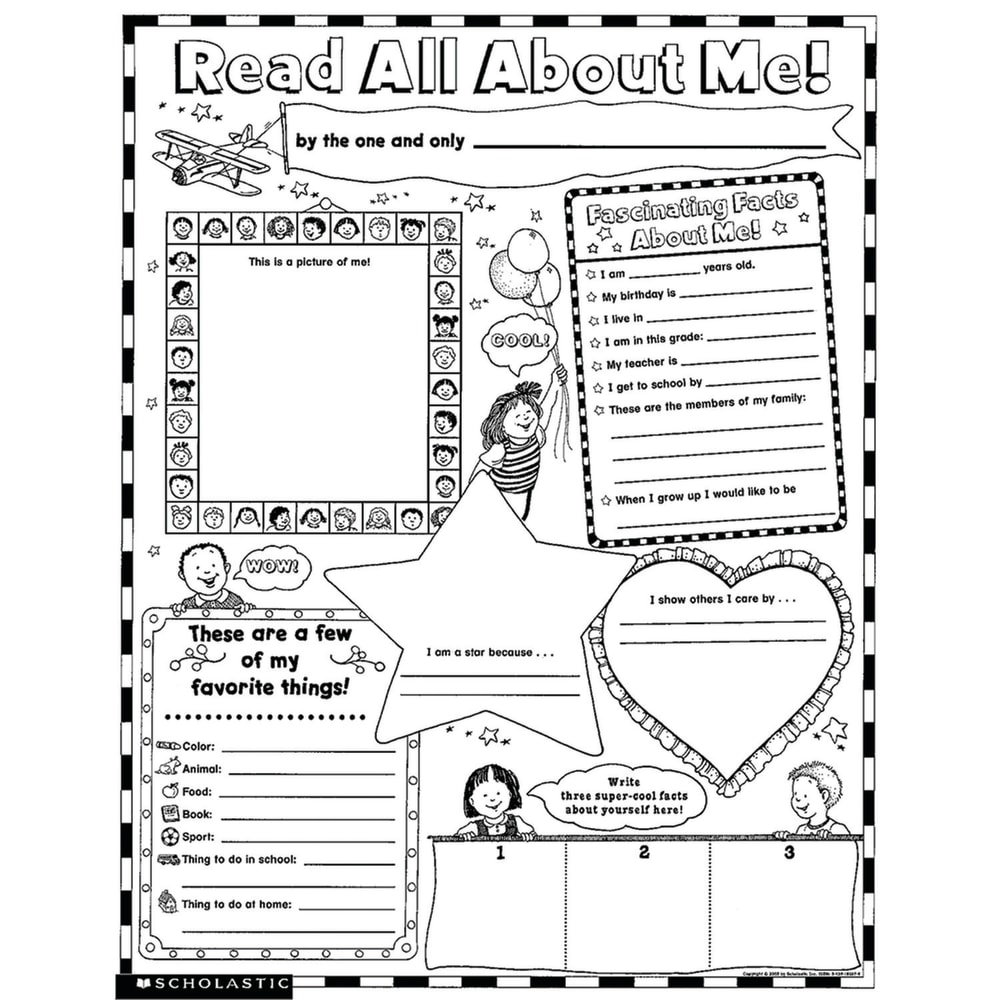 Scholastic® Read All About Me Instant Personal Poster