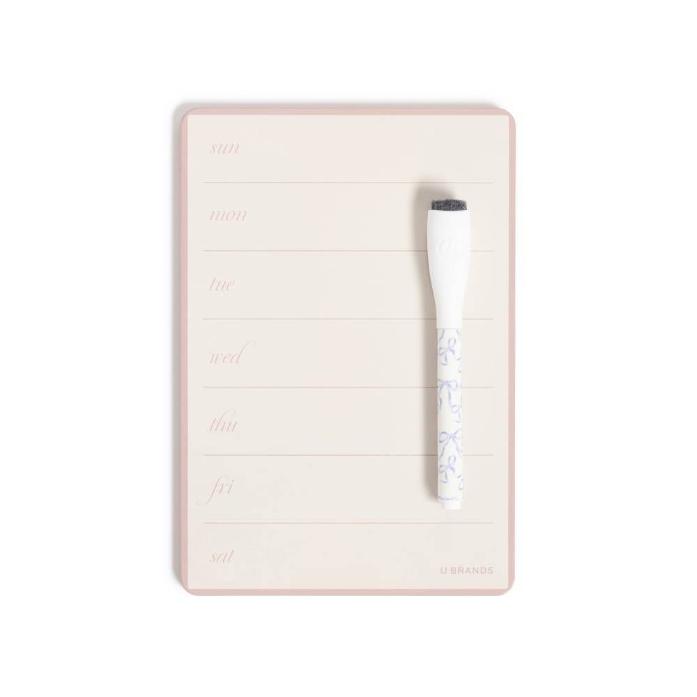 U Brands® Magnetic Weekly Dry-Erase Calendar Board, 5-1/2"