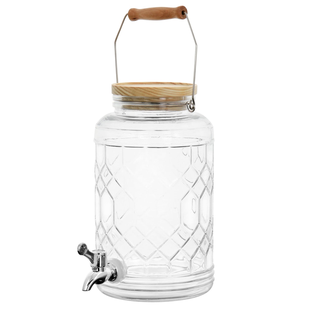 Gibson Home 0.95 Gallon Duval Glass Beverage Dispenser,