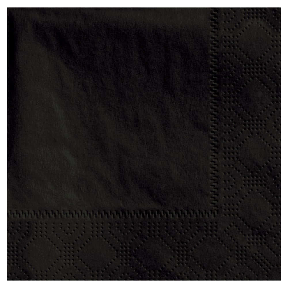 Hoffmaster Napkins, 4-3/4" x 4-3/4", Black, Case Of
