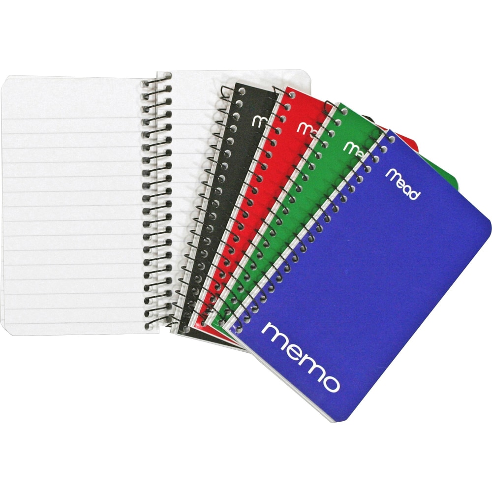 Mead® Wirebound Side-Opening Memo Book, 3" x 5",