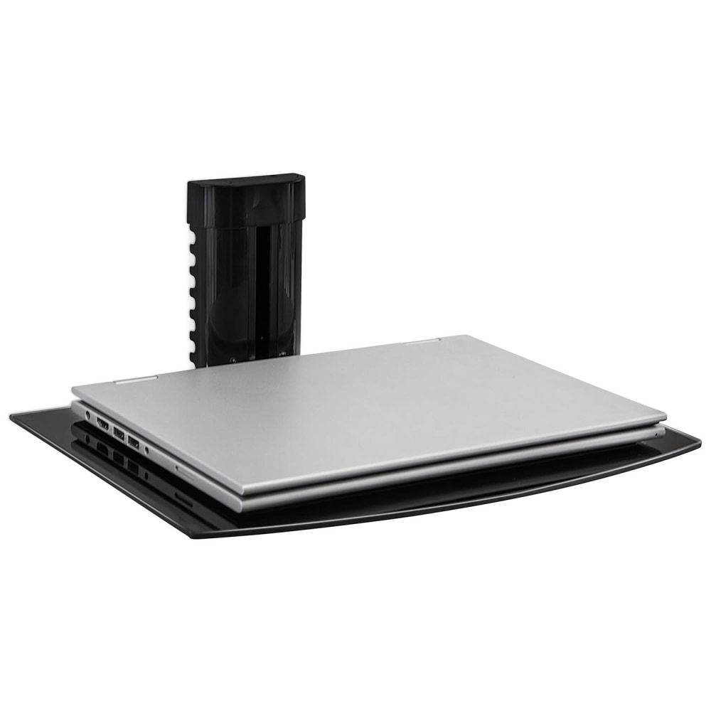 Mount-It! MI-891 Floating Glass Wall Shelf, 4.25"H x