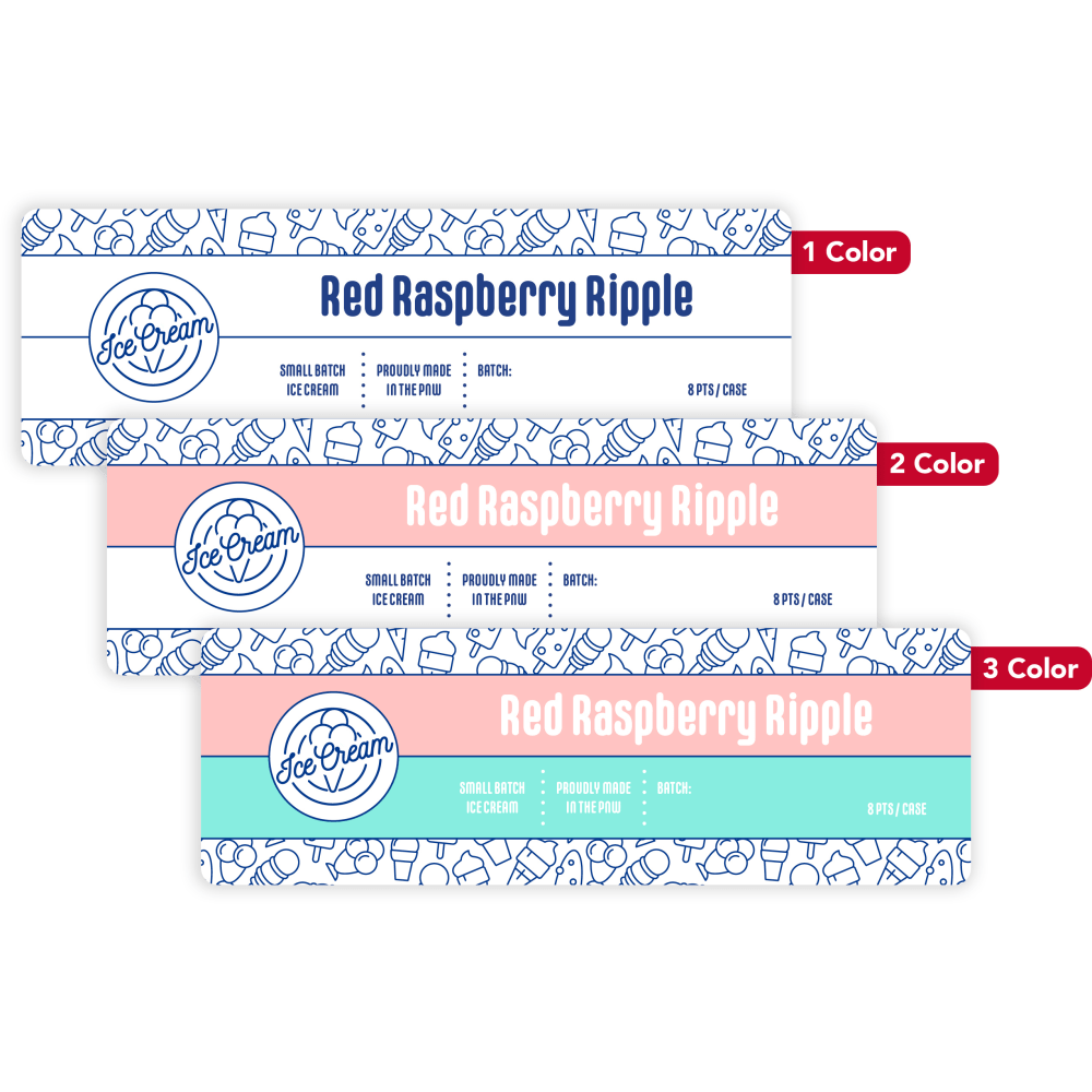 Custom 1, 2 Or 3 Color Printed Labels/Stickers,