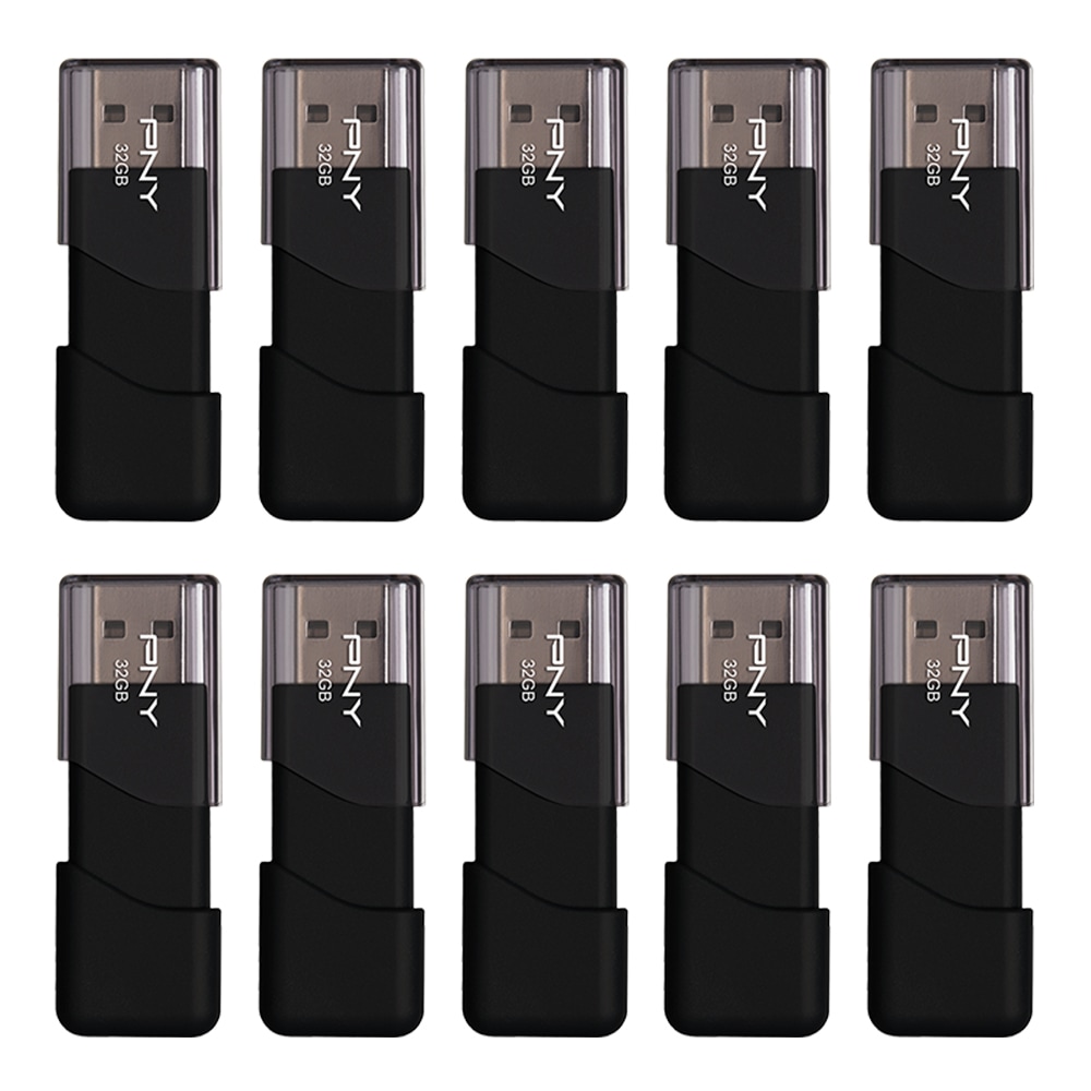 PNY Attaché 3 USB 2.0 Flash Drives, 32GB,