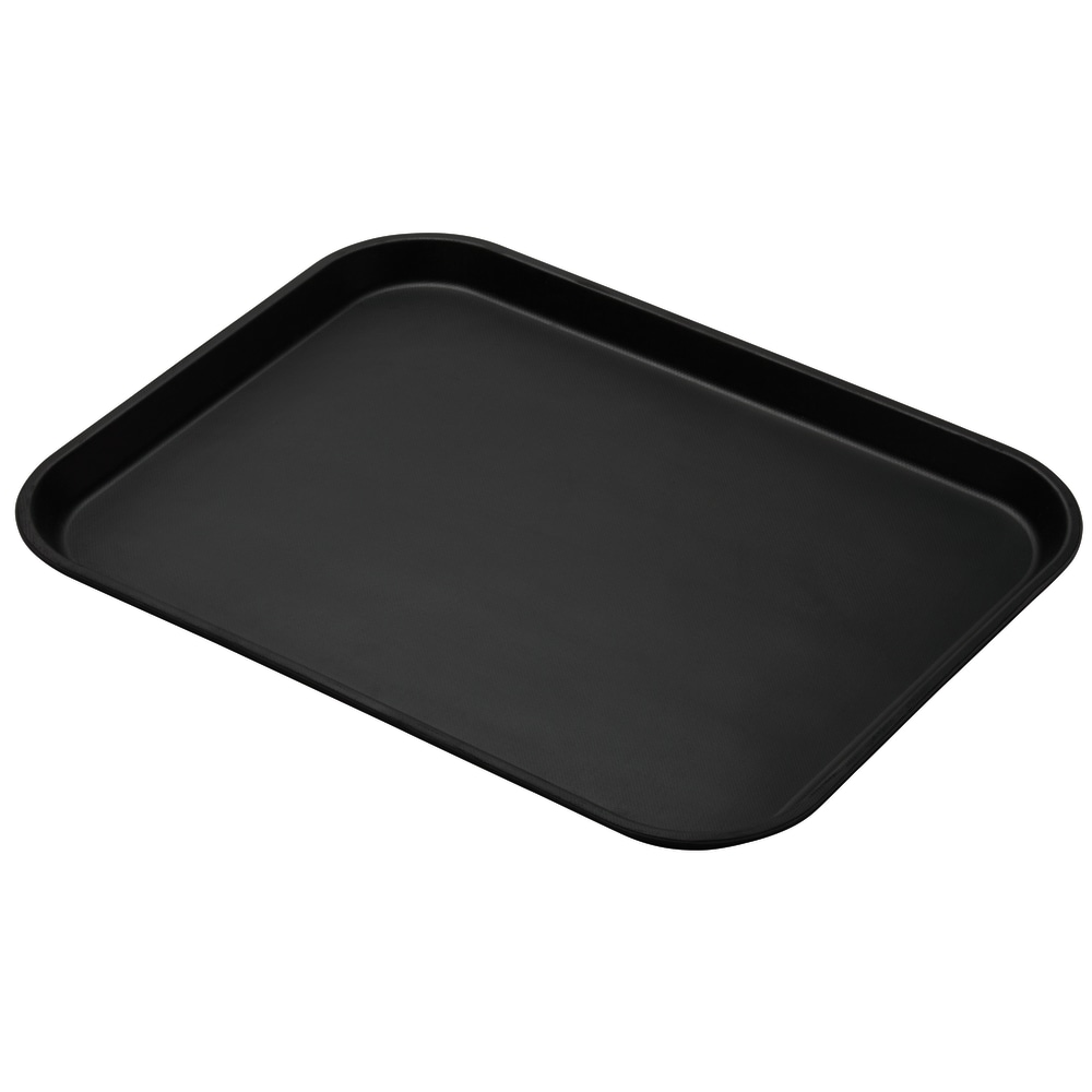 Cambro Rectangular Camtread Trays, 14" x 18", Black,