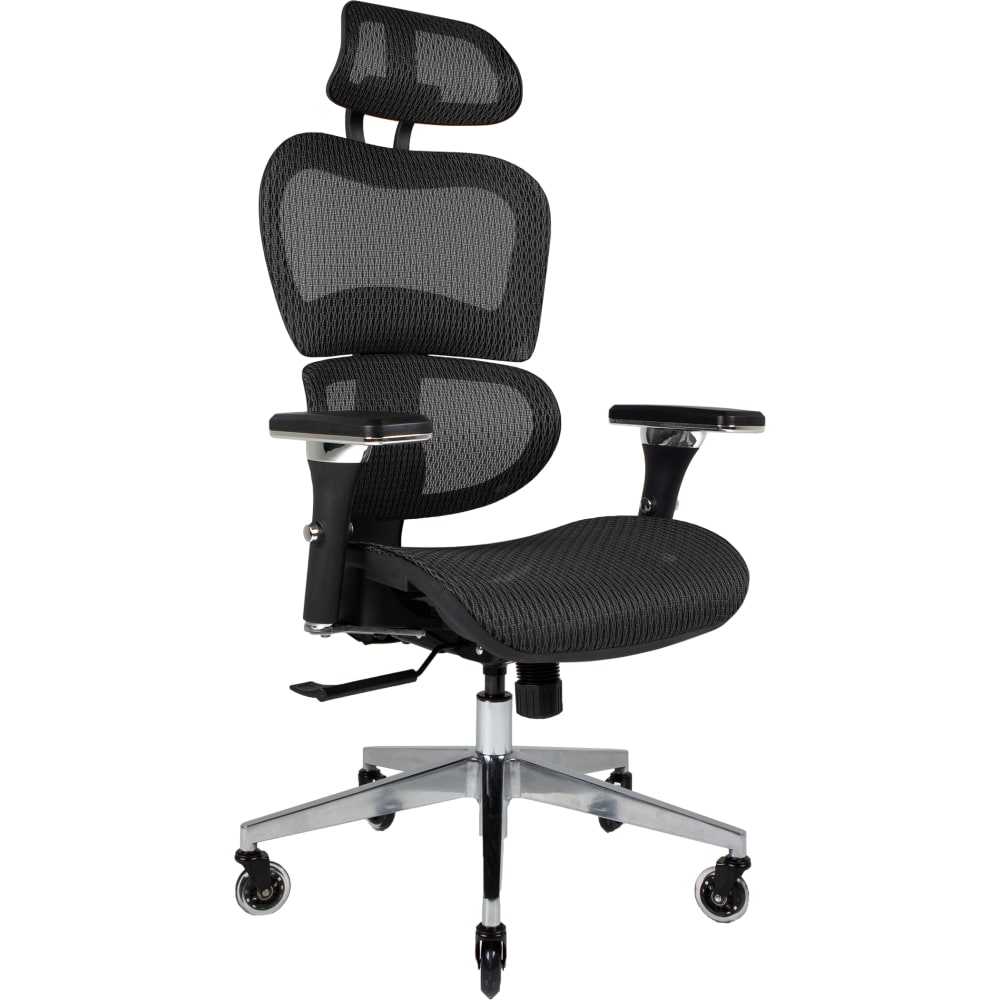 Nouhaus Ergo3D Ergonomic Fabric High-Back Office Chair, Black