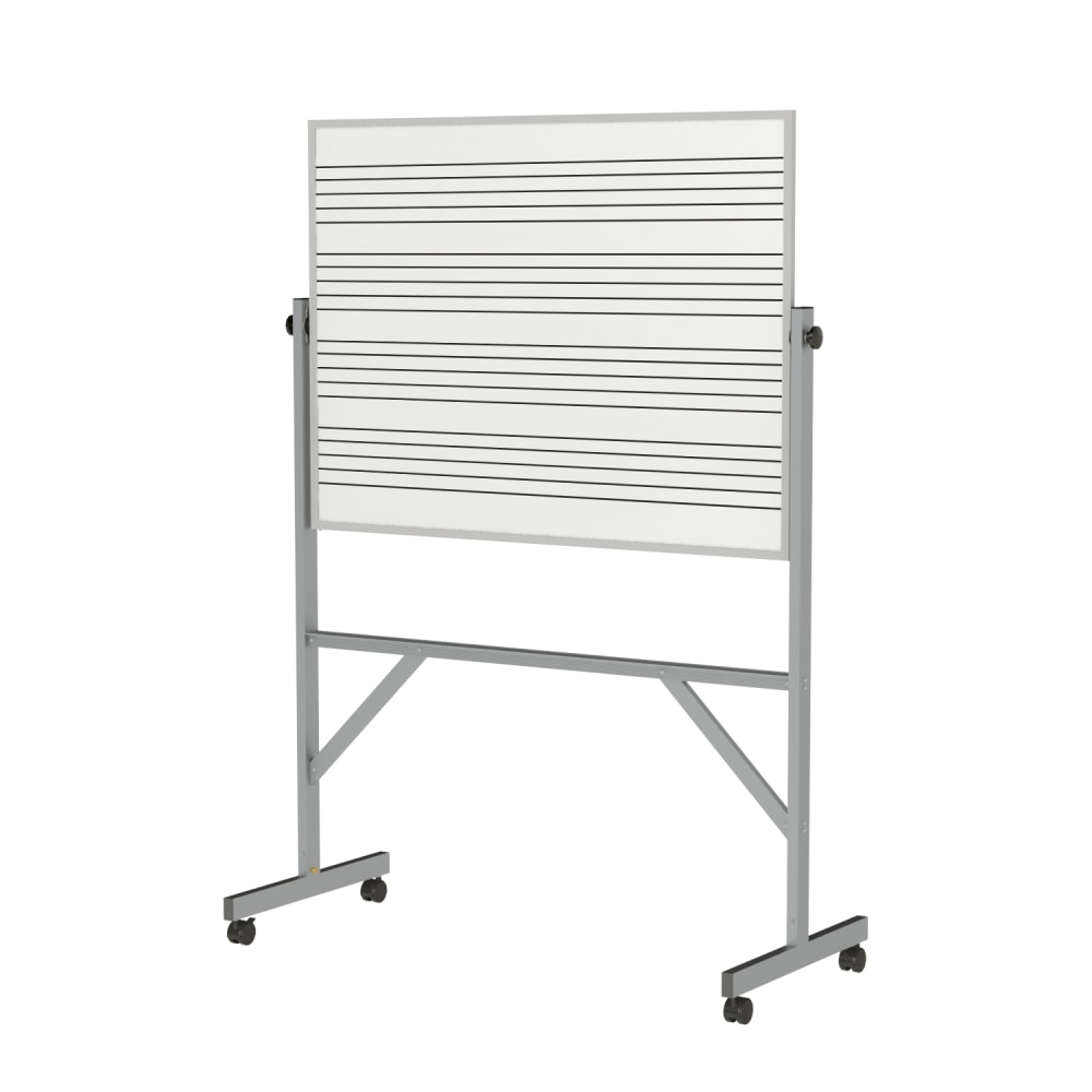 Ghent A2M Magnetic Dry-Erase Whiteboard, Porcelain, 48-1/2” x