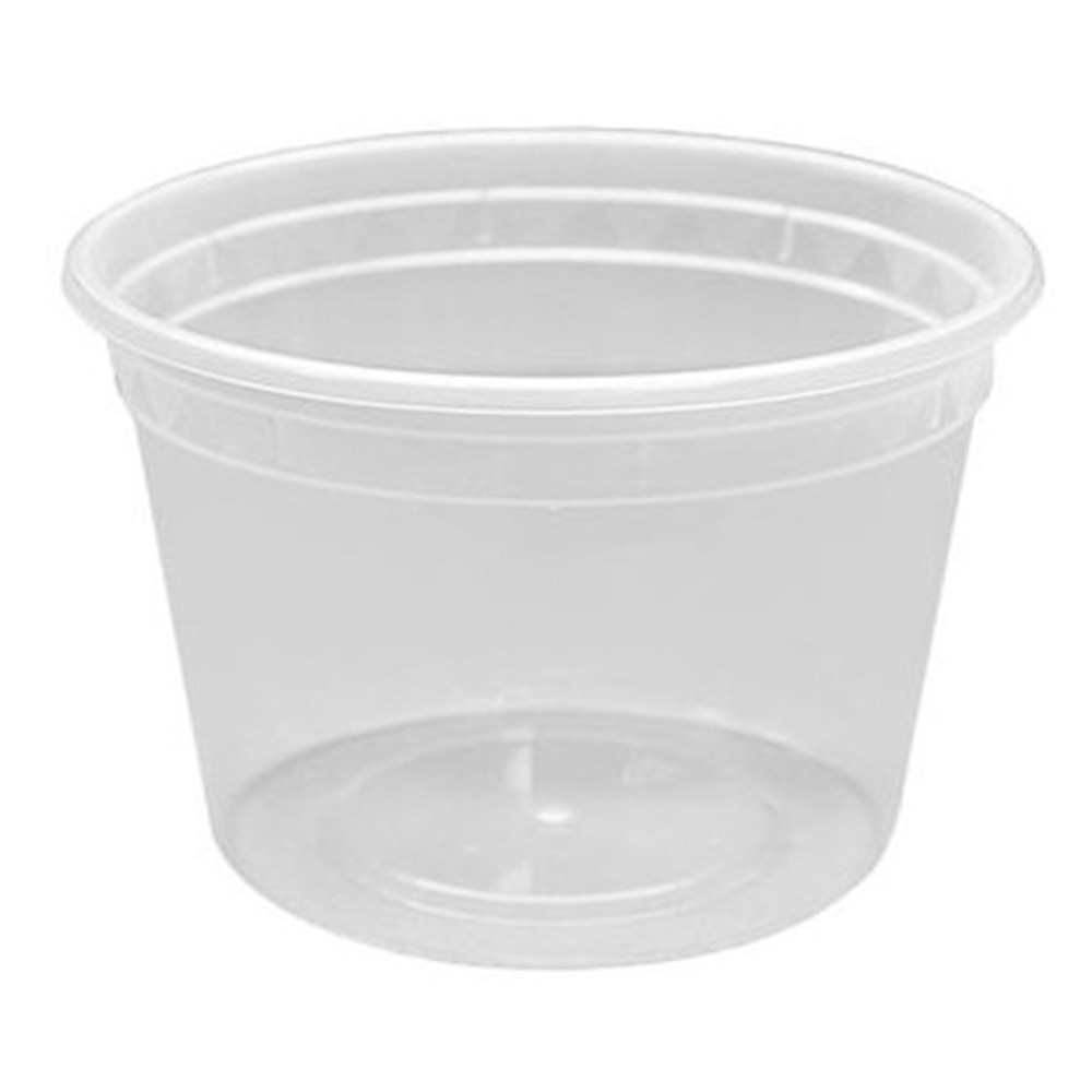 Karat Poly Deli Containers With Lids, 16 Oz,