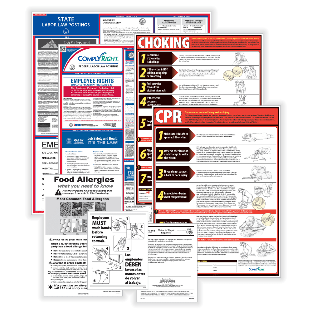 ComplyRight™ Restaurant Federal And State Labor Law Poster