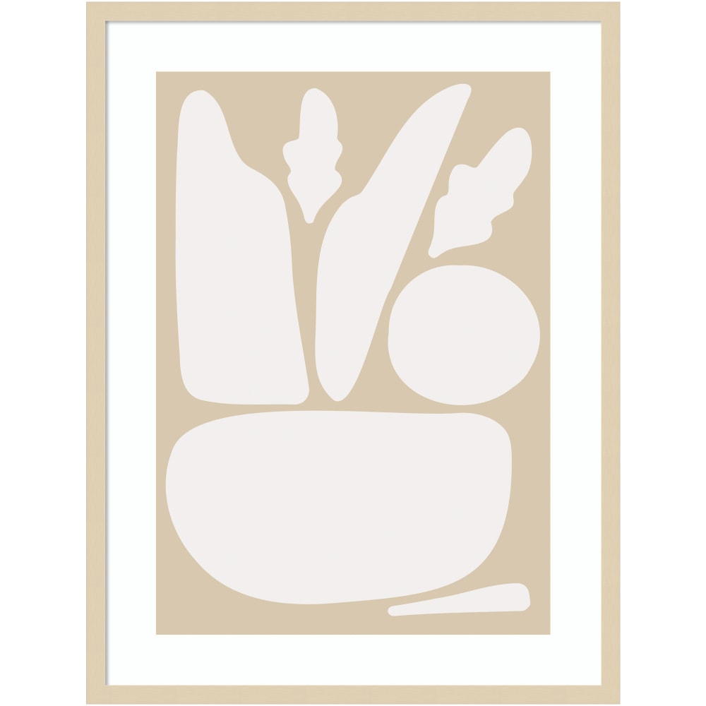Amanti Art Zen Botanical Rock Neutral by The