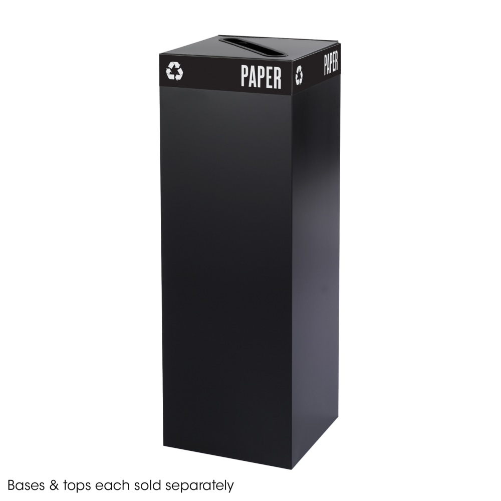Safco® Recycling Receptacle, 42 Gallon, Black