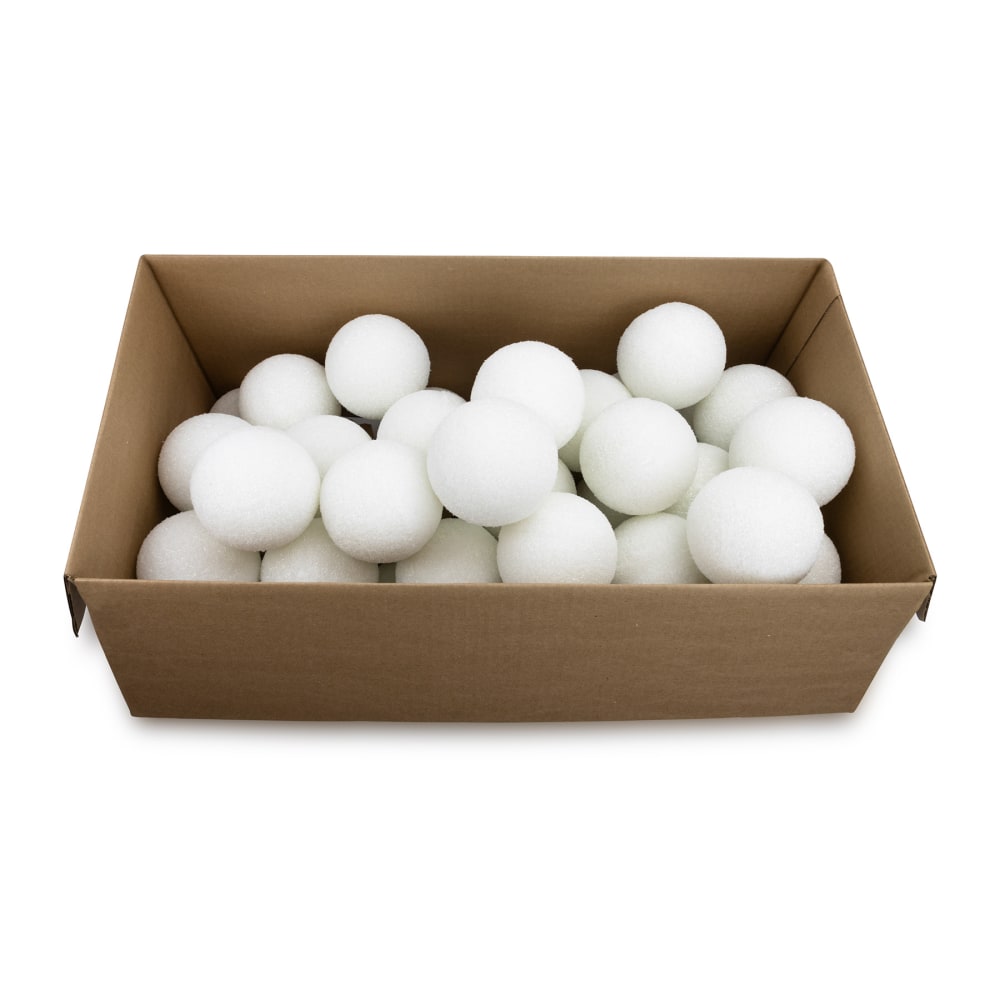 Hygloss® Craft Foam Balls, 4 Inch, White, Pack