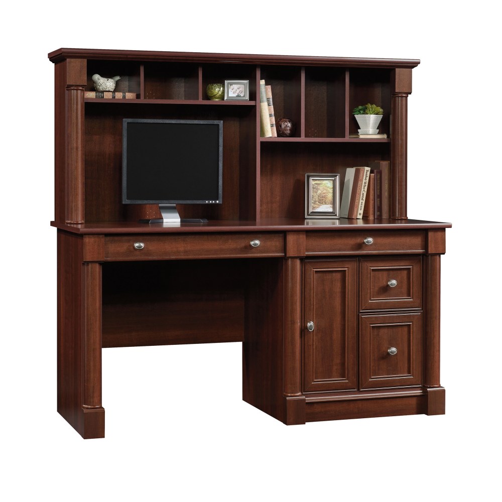 Sauder® Palladia 60"W Computer Desk With Hutch, Select