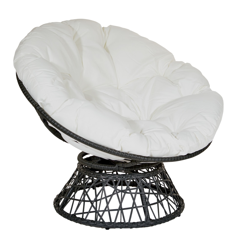 Office Star™ Papasan Chair, White/Black