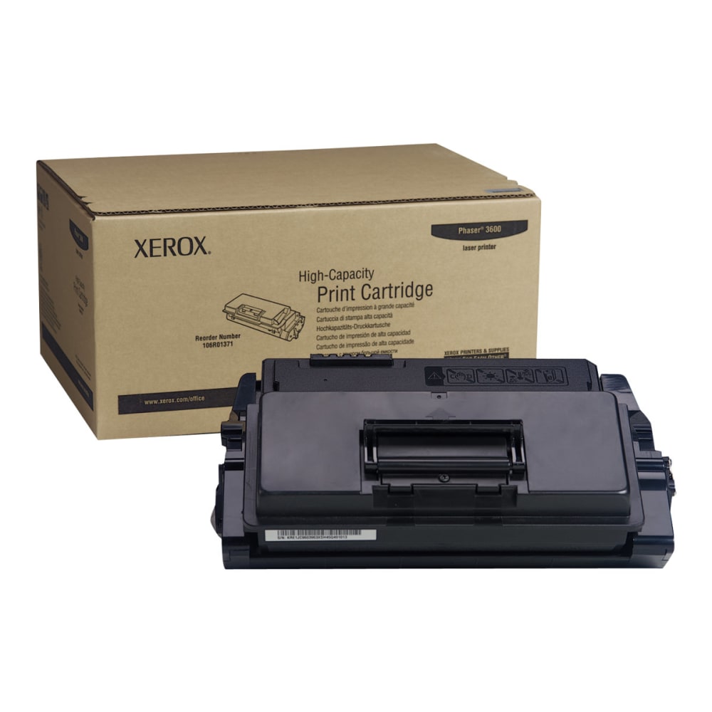 Xerox® 3600 Black High Yield Toner Cartridge, 106R01370