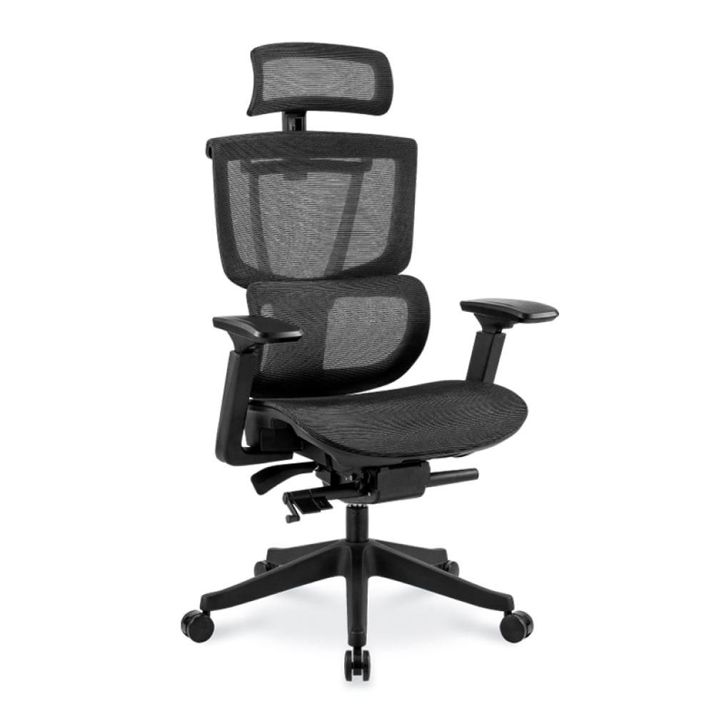 FlexiSpot C7 Ergonomic Mesh High-Back Office Chair, Black,