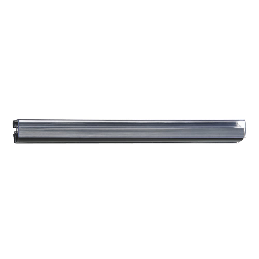 Ghent 48" Hold-Up Display Rails, Clear/Gray, Carton Of