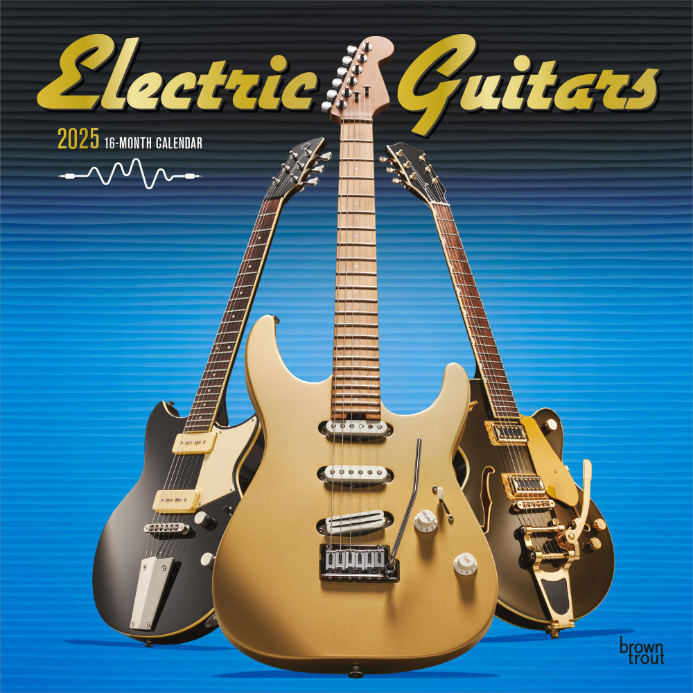 2025 BrownTrout Electric Guitars Monthly Plastic-Free Square Wall