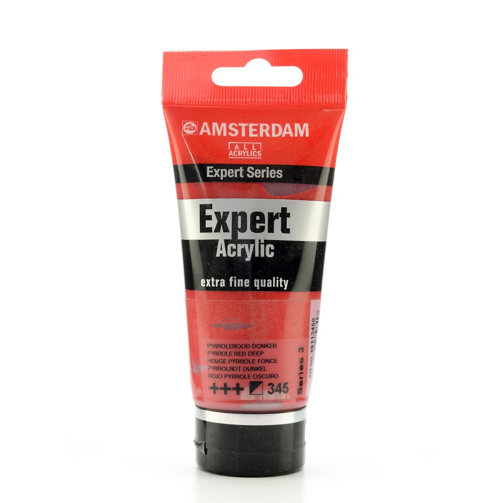 Amsterdam Expert Acrylic Paint Tubes, 75 mL, Pyrrole