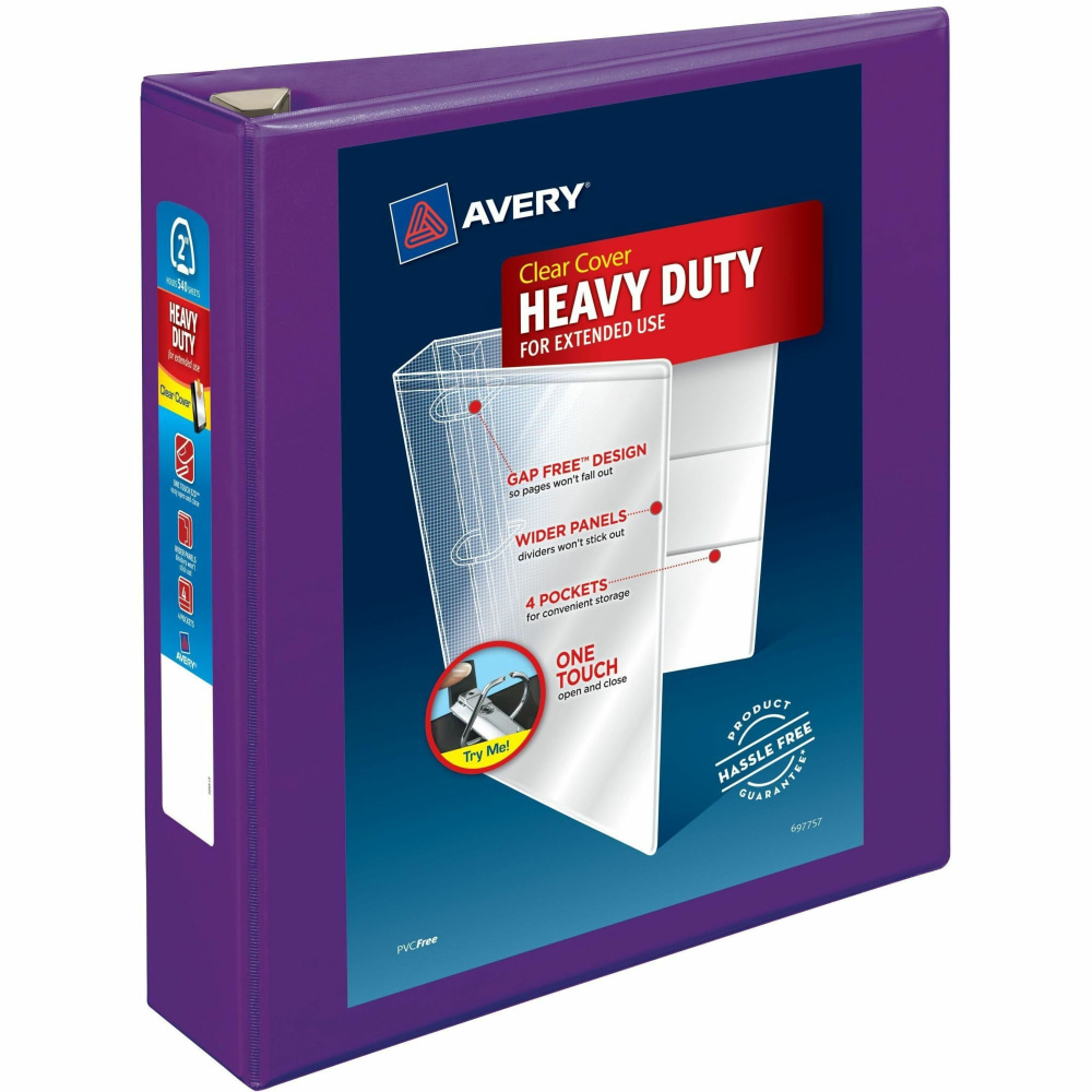 Avery® Heavy-Duty View 3-Ring Binder With Locking One-Touch