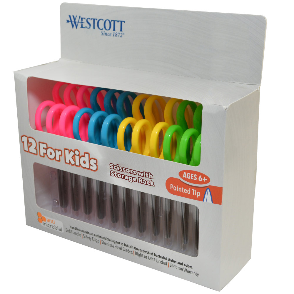 Westcott® Kids School Pack Scissors, 5", Pointed,