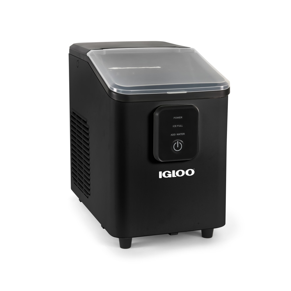 Igloo 26 Lb Self-Cleaning Ice Maker, Black, Total