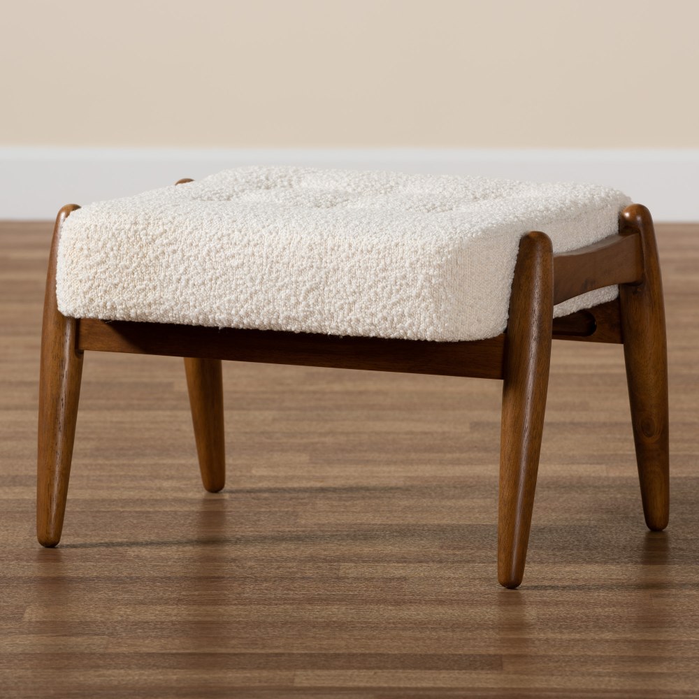 Baxton Studio Jeanine Japandi Boucle Fabric And Finished