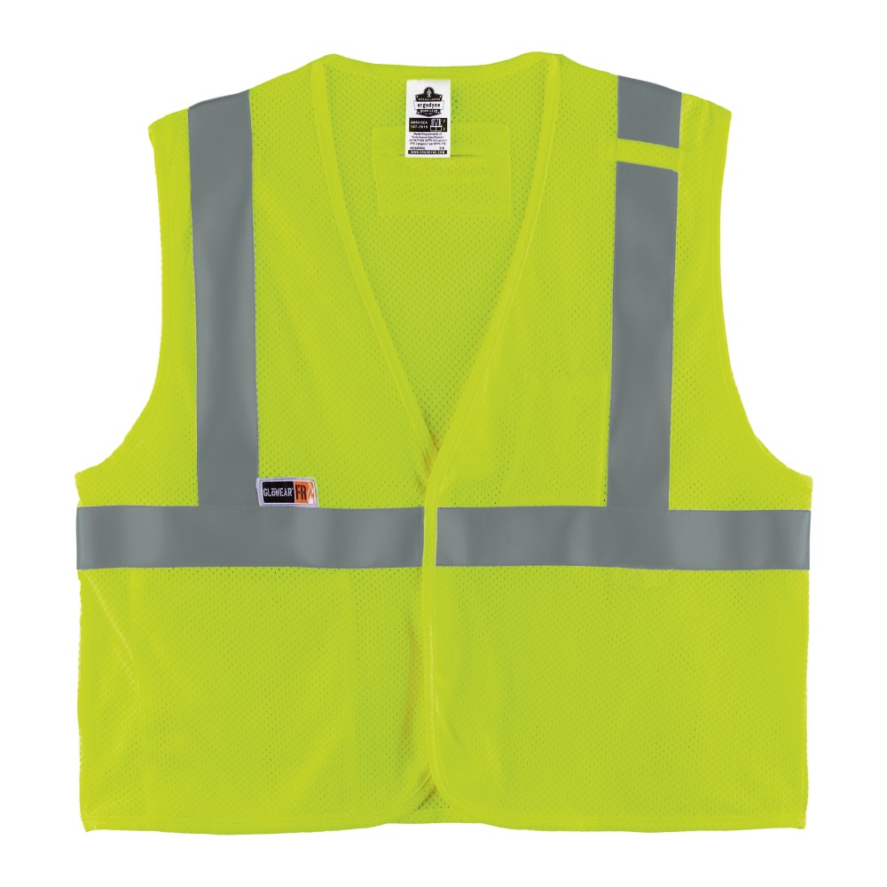 Ergodyne GloWear® Flame-Resistant Hi-Vis Safety Vest, Type R,