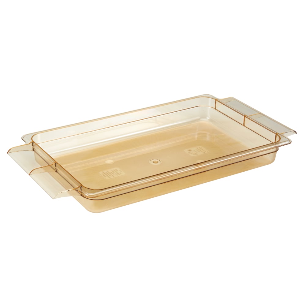 Cambro 1/1 x 2” H-Pans With Handles, Amber,
