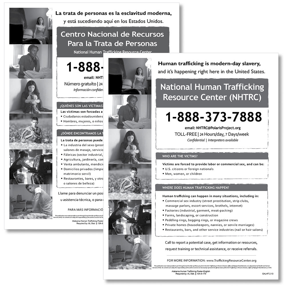 ComplyRight™ State Specialty Posters, Human Trafficking,