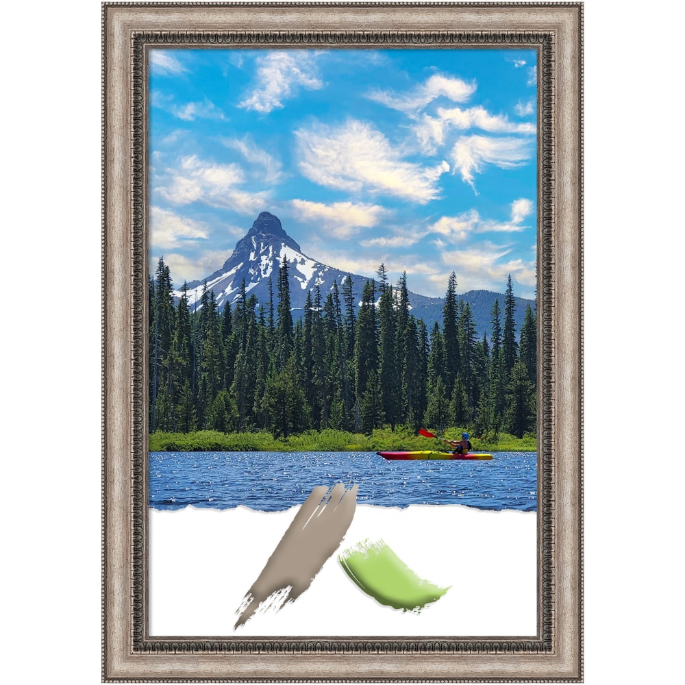 Amanti Art Lyla Ornate Silver Picture Frame, 24"