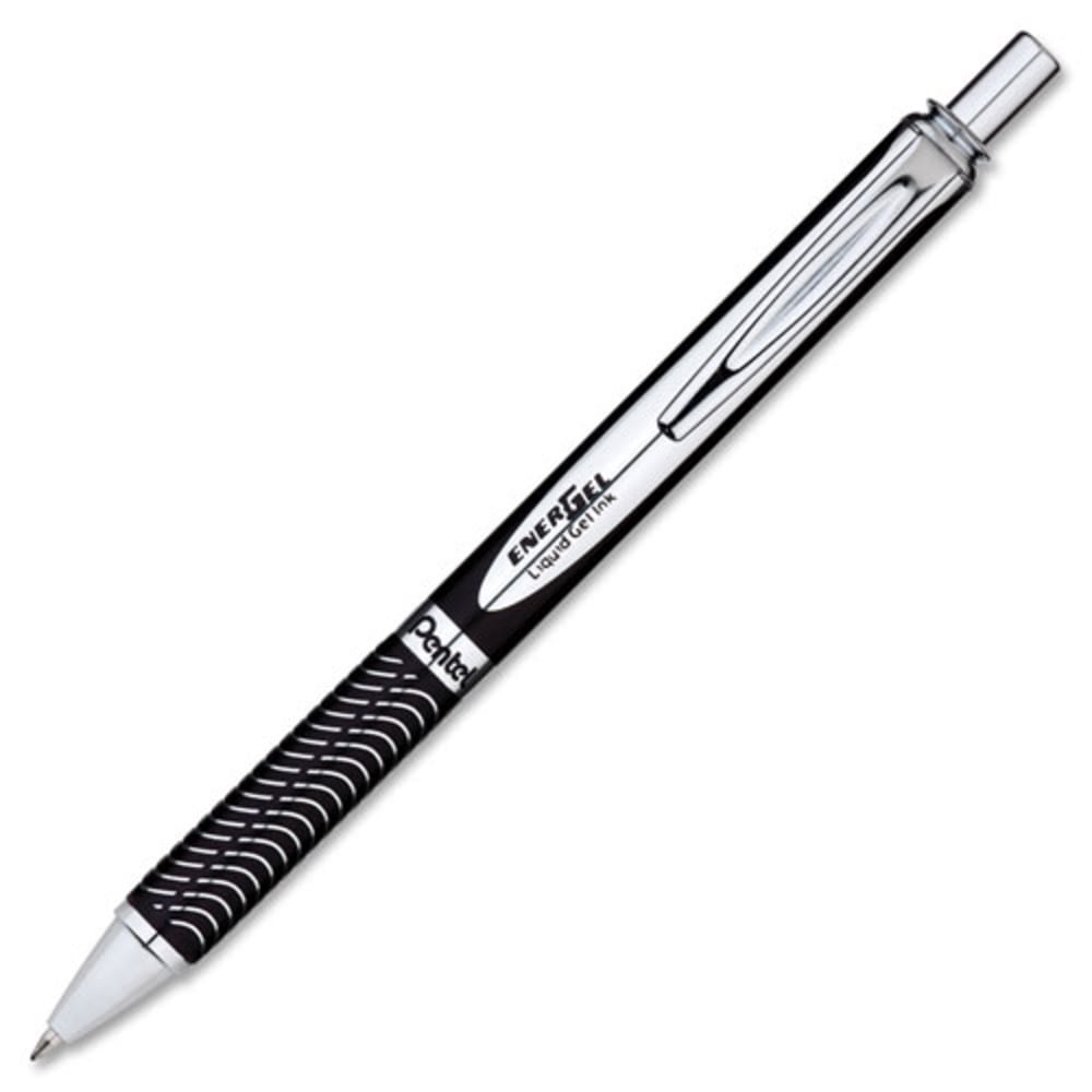 Pentel® EnerGel Alloy Retractable Gel Pen, Medium Point,