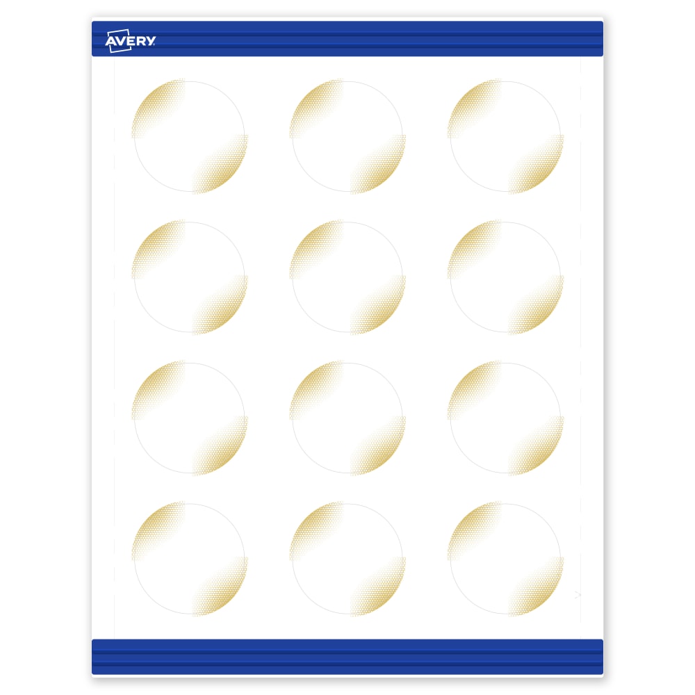 Avery® Printable Round Cards With Sure Feed® Technology,