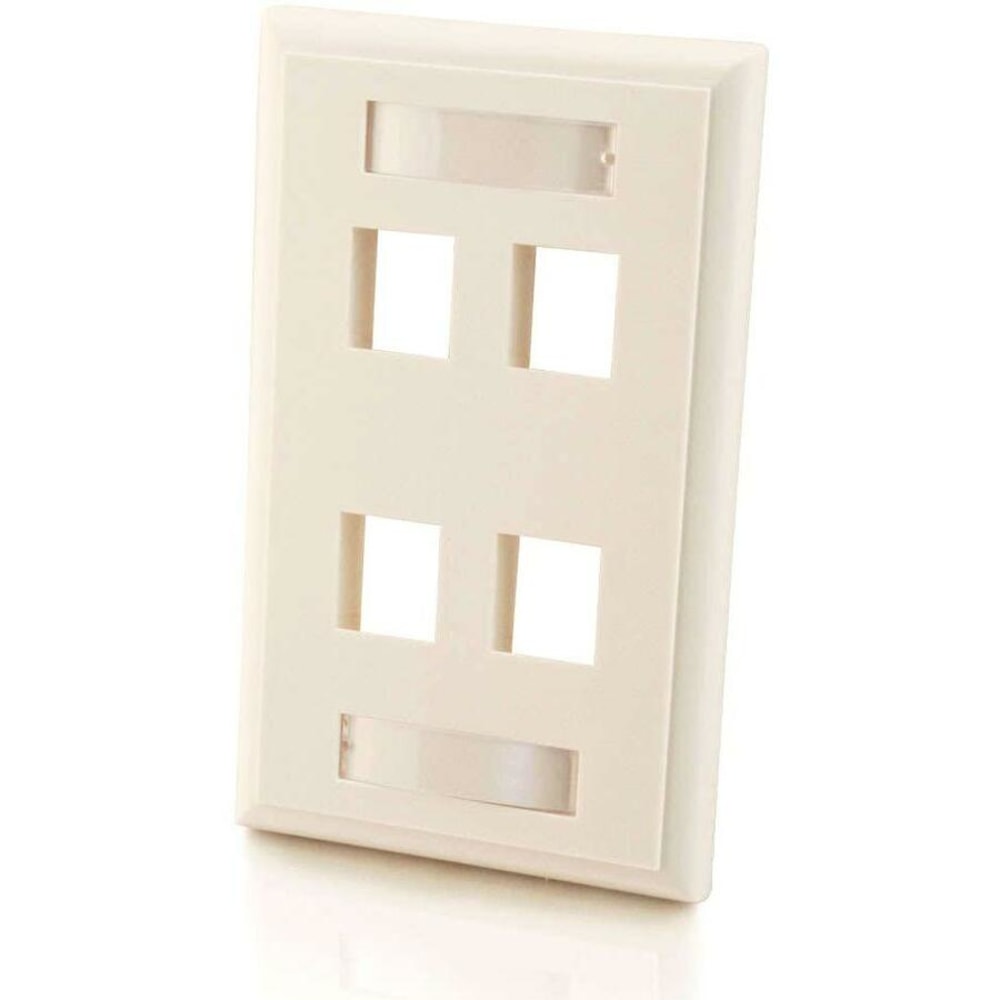 C2G Premise Plus Multimedia Keystone Wall Plate -