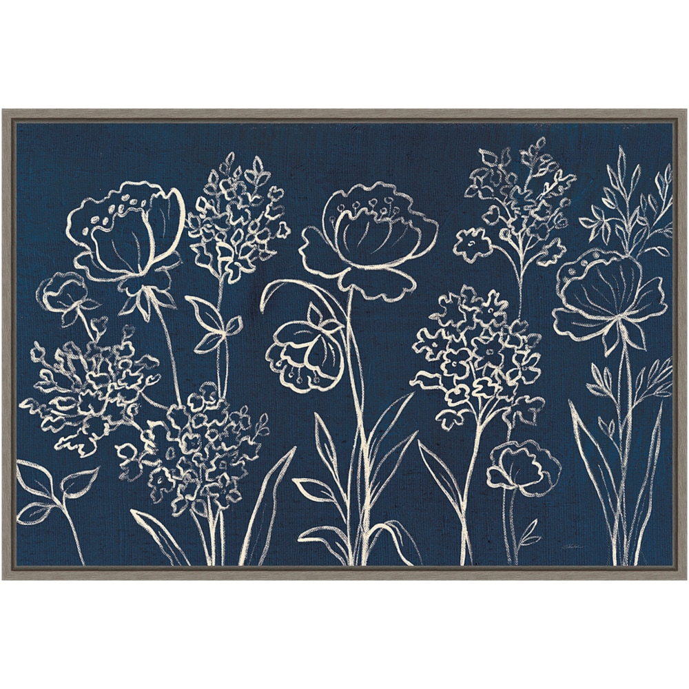 Amanti Art Indigo Floral I by Silvia Vassileva