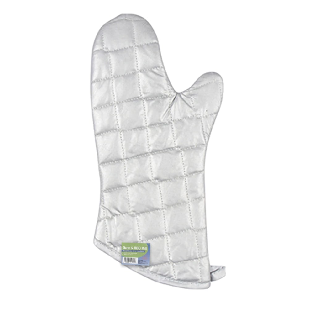 Better Houseware Silicone Oven And BBQ Mitt, Silver