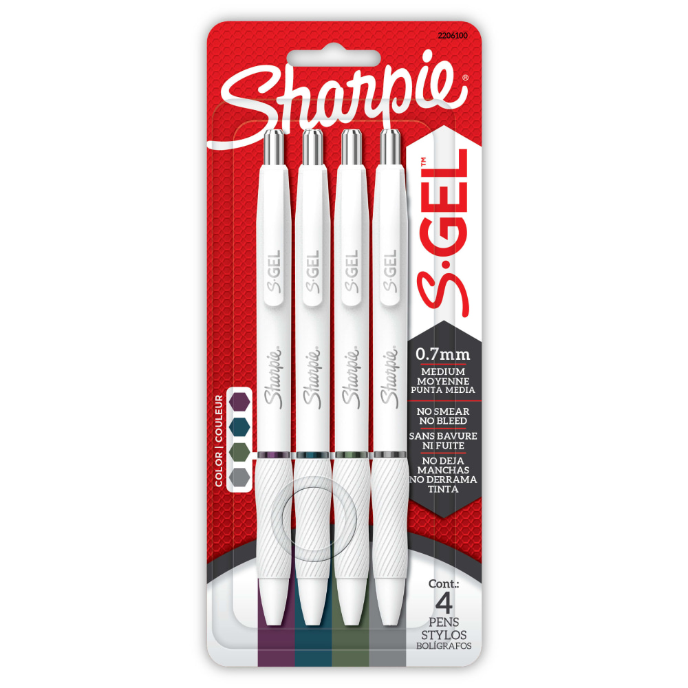 Sharpie S-Gel Retractable Gel Pens, Medium Point, 0.7mm