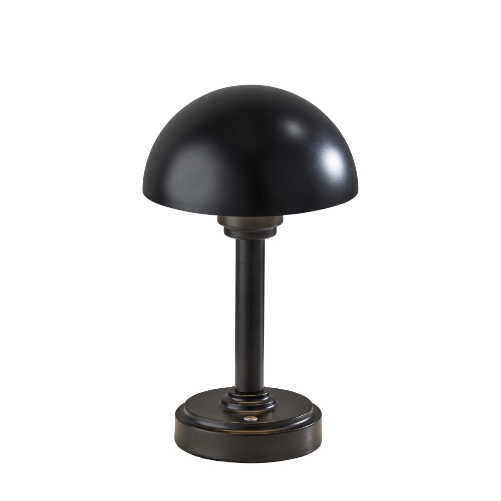 Adesso Ollie 12.5"H Cordless Table Lamp, Black