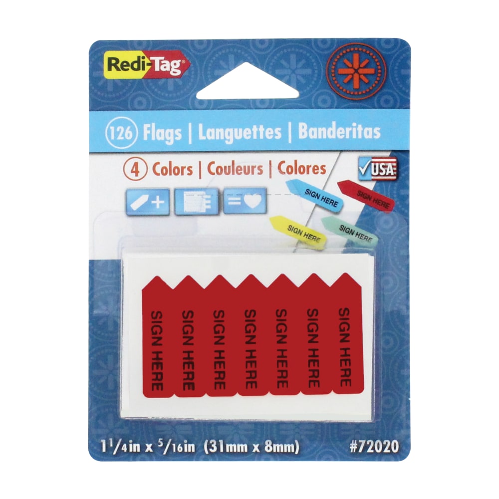 Redi-Tag Mini Arrow Page Flags, 1 1/4" x