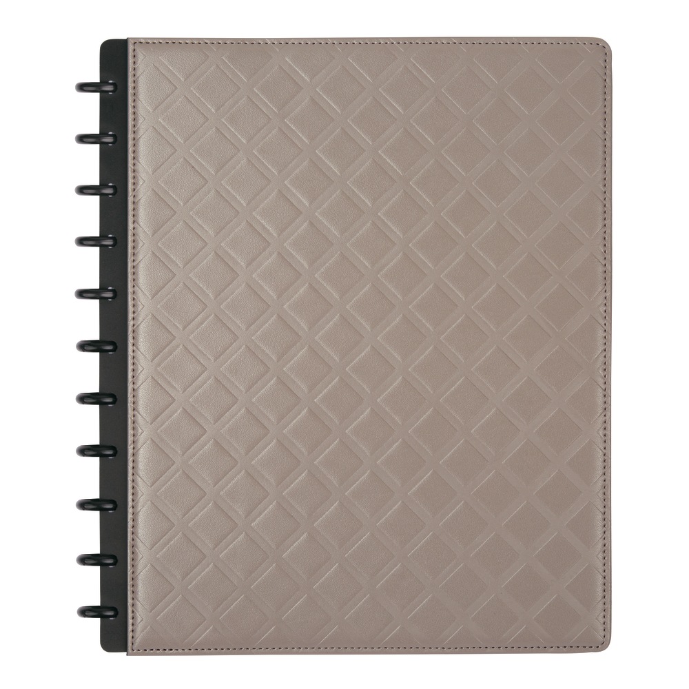 TUL® Discbound Notebook With Debossed Leather Cover, Letter