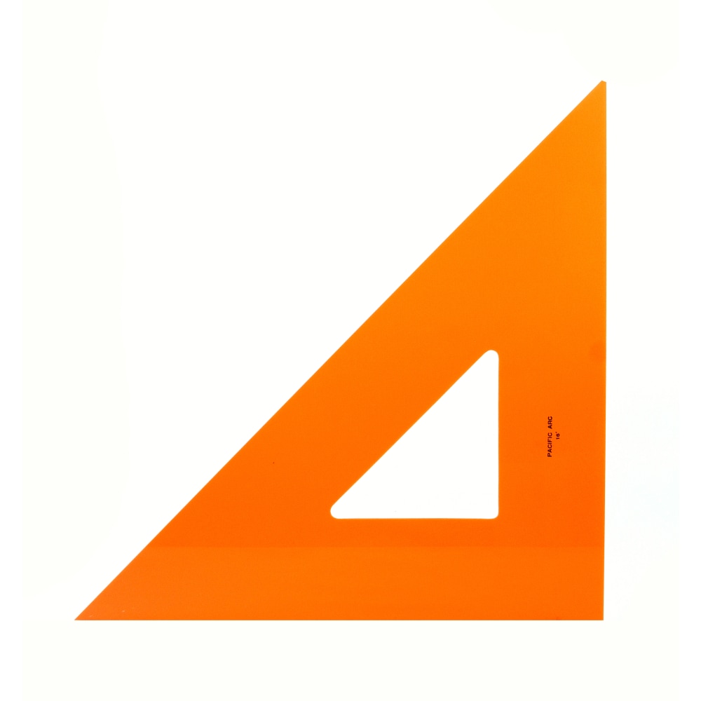 Pacific Arc Professional Fluorescent Triangles, 16", 45/90°