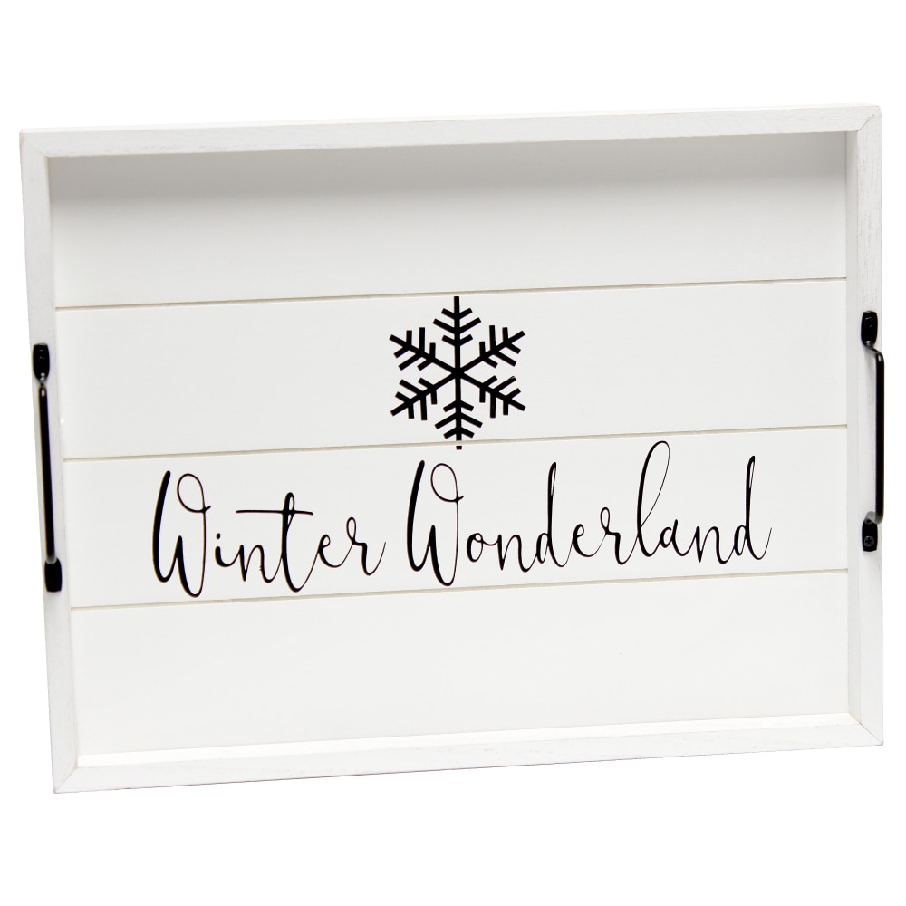 Elegant Designs Decorative Serving Tray, 2-1/4”H x 12”W